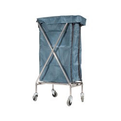 100L 不銹鋼客房服務車架 不含收集袋